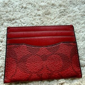 Coach Red Card Holder